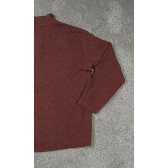 JOE JOSEPH ABBOUD Sweater Men's Cotton Blend 1/4 Zip Brown Size Extra Large - Picture 11 of 12